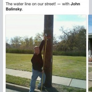 My neighbor down the street shoeing sandy high tide line Surveyors are pain