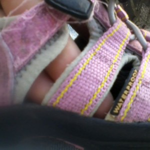 Why do my daughter's water shoes have a "waterproof" tag on 