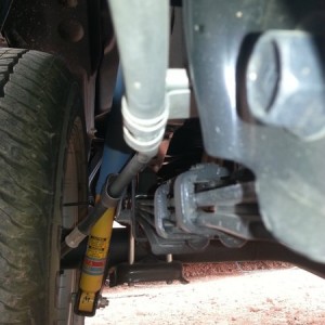 Front of Passenger Side Leaf Spring