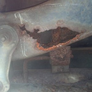 This guy came in today wanting a crack in his exhaust leak welded so he cou