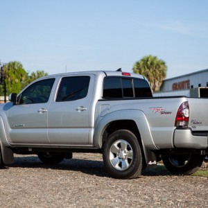 Stock Silver Toyota Tacoma TRD Sport 4x4 Double Cab