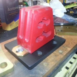 Took the allpro flip kit plate and used it as a template for a bigger bump 
