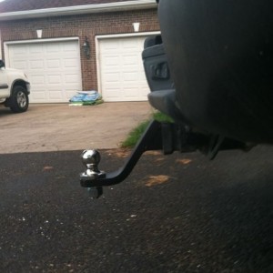 Drop hitch freshly painted and new 1 7/8's ball.
