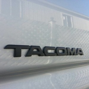 Finished emblem blacked out