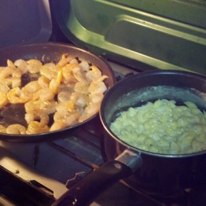 Gourmet campfire cooking :p