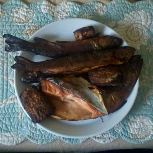 Smoked trout and white sea bass... doesnt get much better than this!