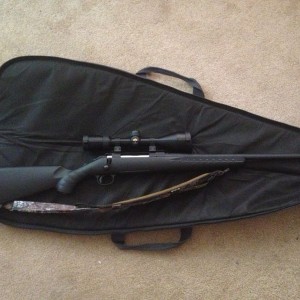Just pick up my Ruger American! 30-06 with a Nikon scope