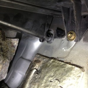 I guess that's why there is a lake in my passenger footwell.