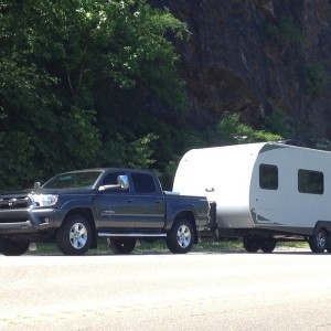 Towing camper with proefx mirrors