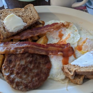 First decent breakfast in two months.. oh my