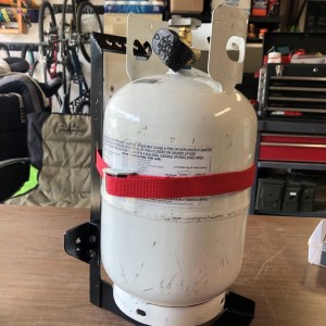 Propane Tank Bracket Powder Coated
