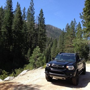 took the truck to the sierras