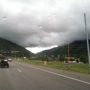 A lot better weather the last time we came through