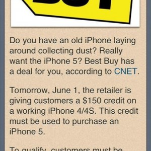 BestBuy offer tomorrow only