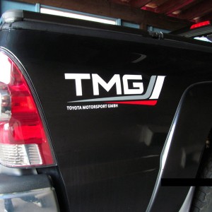 Toyota Motorsport GMBH TMG Bedside Decal