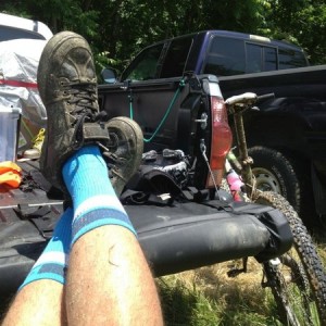Chilling before my race at 230