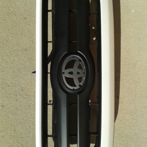 2010 factory gray grille after plastidip