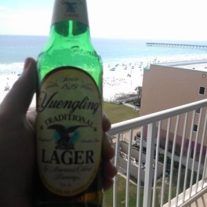 I'll see your Yuengling and raise you a Yuengling on the beach! (not l