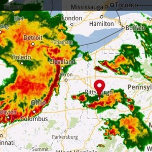 Storm keeps waking the baby boy up, then I see this shit in Ohio coming at 