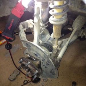 new hubs and front pads for me truck I don't drive