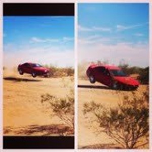 i jumped a mustang! lol