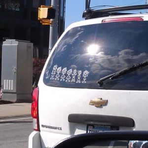 Sad, one of their boys is missing both arms... Stupid stick figure families