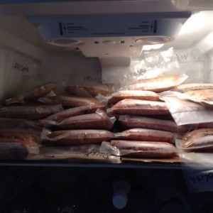 Duck sausage you ask? Just did last seasons a few days ago. Jalape