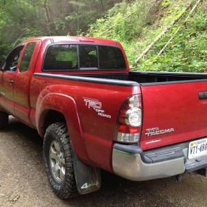 Testing out the new tires on a dirt/gravel road in the mountains
