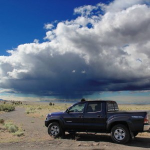 Storm chasing near Bend, Oregon