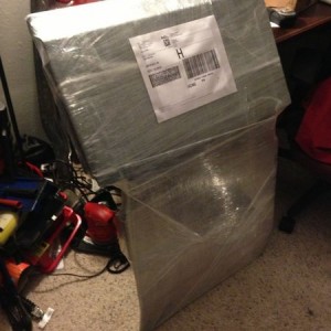 Rack coverage skid ready for the FedEx man. Peace.