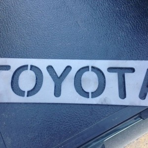 Plasma cut.