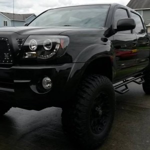 blacked out, murdered out, tacoma