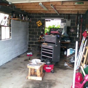 Time to paint my little "shop". Any recommendations of back wall 