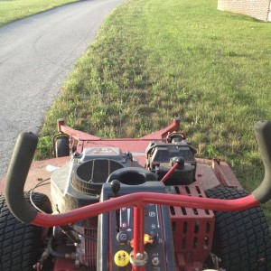 My kubota won't start so using dads ferris