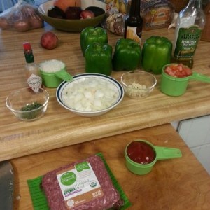 Dinner in the making.