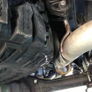 Exhaust/Spare Clearance