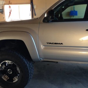 Plasti-dip on all the badges, looking good so far