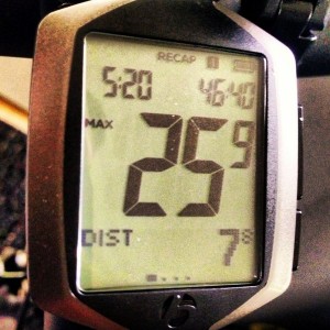 New top speed. Just missed 26 mph.