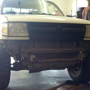working on bumper
