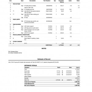 Page 2 & 3 Of Estimate