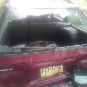 My brother let his 13 year old move the car in the driveway!