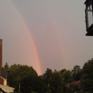 Double rainbow. What does it mean?