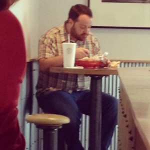 I thought I spotted actor Kevin James at Chipotle today.