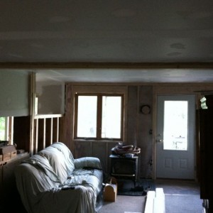 Drywall and 2 layers of mud!