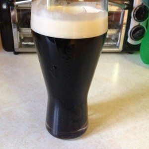 This ones for you DB, Guinness in a Budweiser glass.