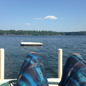 Grilling and chilling.