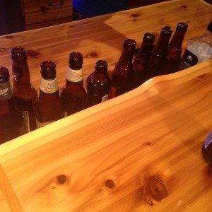 Playing darts and drinking beer. Vacation.