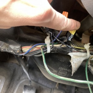 Under dash wiring