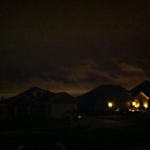 Where the heck did this thunderstorm come from? Lol...