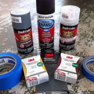 Tape, Sandpaper, Paint